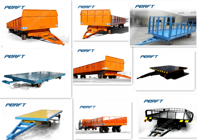 trackless τύποι μη μηχανών 20 τόνων βιομηχανικών καροτσακιών μεταφοράς